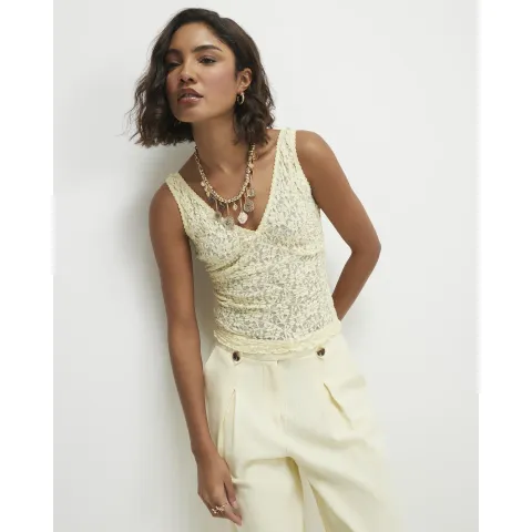 River Island Lace V Neck Cami