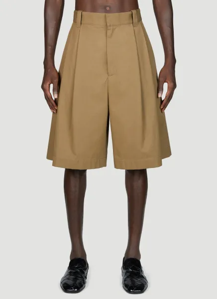 Cotton Gabardine Bermuda Shorts