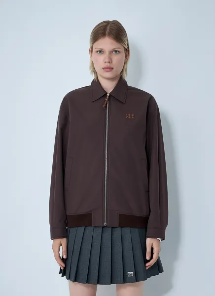 Panama Cotton Blouson Jacket