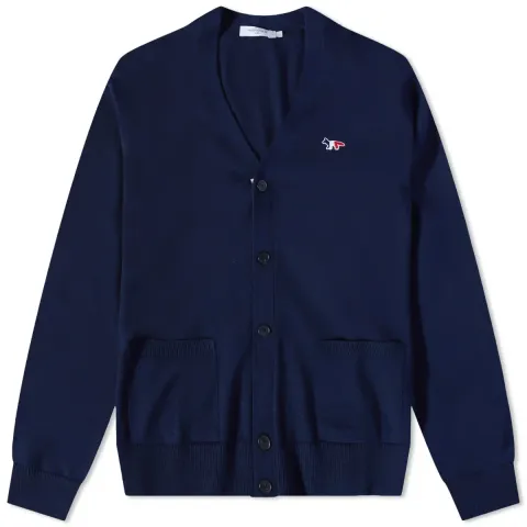 Maison Kitsuné Tricolor Fox Patch Classic Cardigan