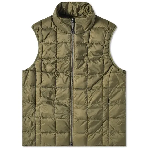 High Neck Zip Down Vest