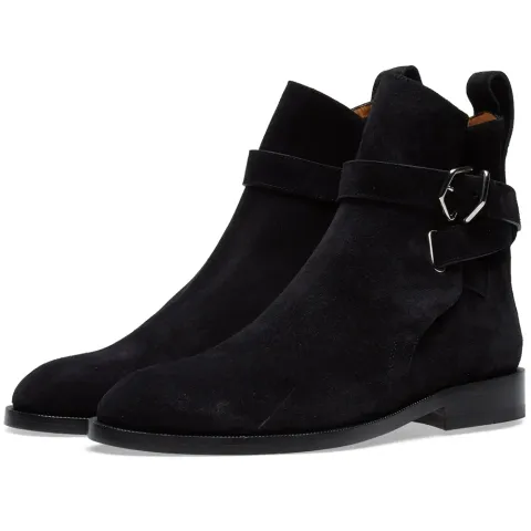 Julian Suede Buckle Ankle Boot