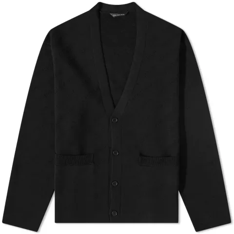 Tonal All Over Logo Cardigan
