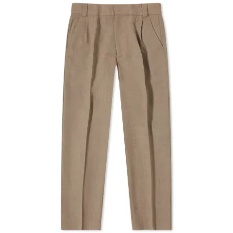 High Twist Double Pleated Trouser