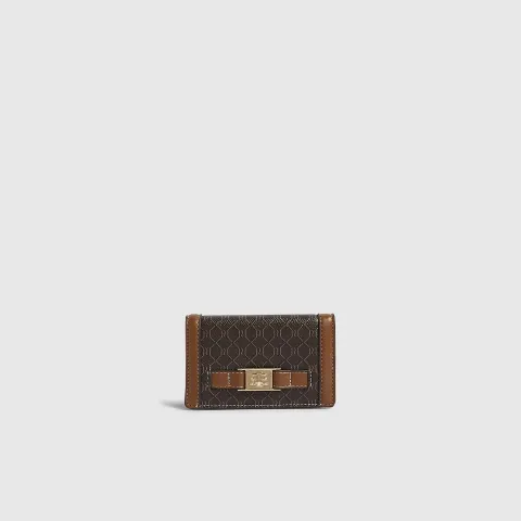 River Island Monogram Tab Front Foldout Purse
