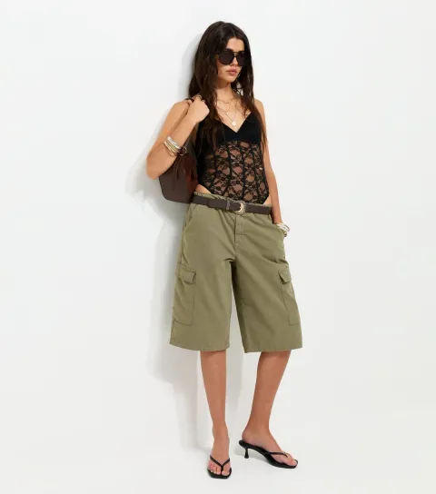 Women's Black Non-Wired Floral Lace Thong Bodysuit