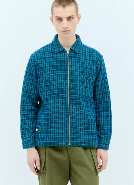Check Mate Flannel Zip-Up Shirt