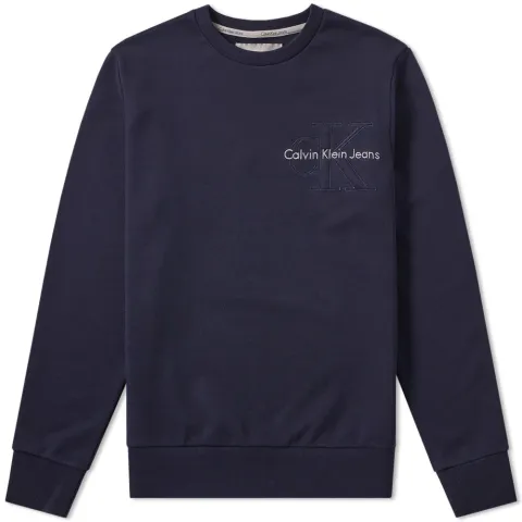 Jeans Embossed Logo Crew Sweat