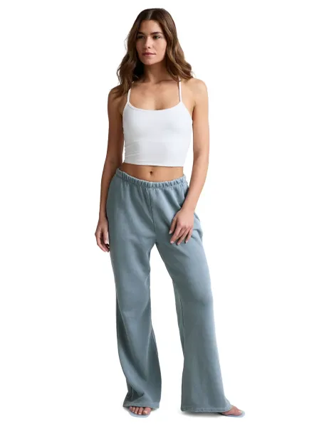 Beyond Yoga Fade Out Mid Rise Straight Leg Sweatpant Blue Marl