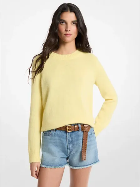 Nylon and Alpaca Blend Sweater