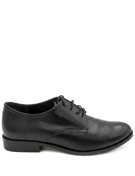 Jones Bootmaker Liliana Leather Smart Derby Shoes Black