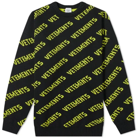 Repeat Logo Intarsia Knit