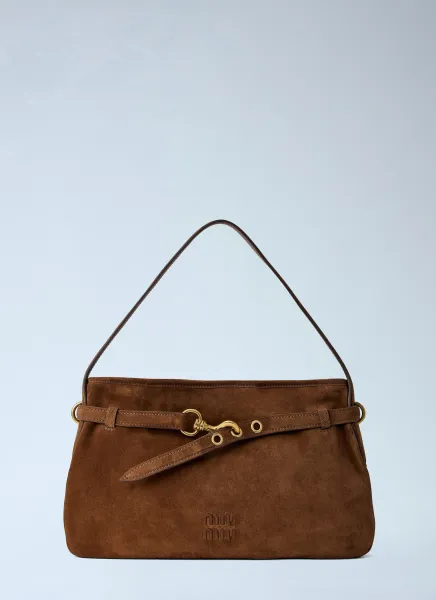 Medium Adventure Suede Shoulder Bag