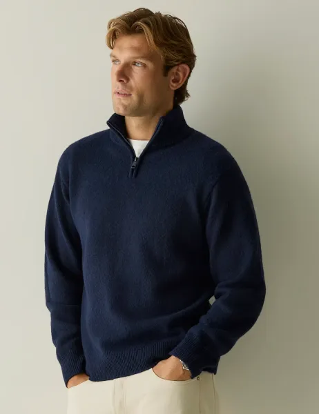 Regatta Textured Half Zip Jumper Navy