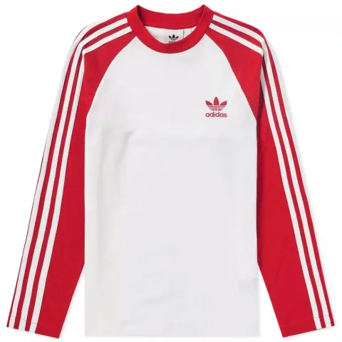 Long Sleeve 3 Stripe Pique Tee