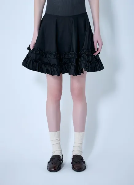 Duchesse Nylon Mini Frill Circle Skirt