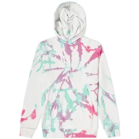 Core Logo Tie Dye Popover Hoodie