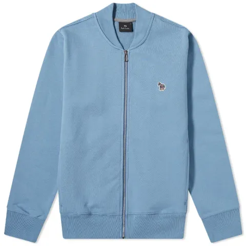 Zebra Jersey Zip Bomber