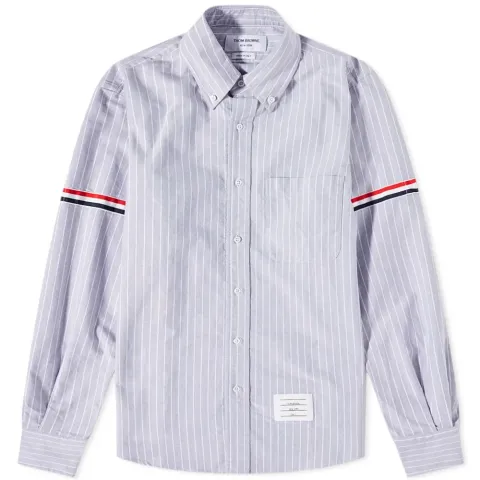 Tricolor Armband Pinstripe Oxford Shirt