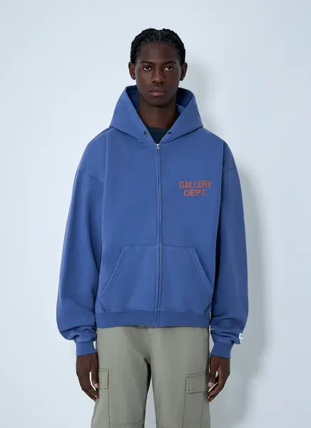 90's Zip-Up Hooded Sweatshirt