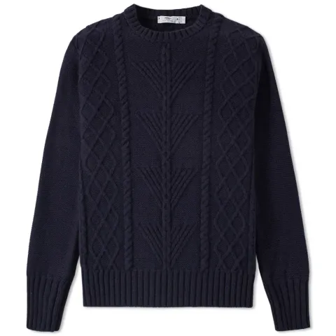 Inis Meáin Fern Cable Aran Crew Knit