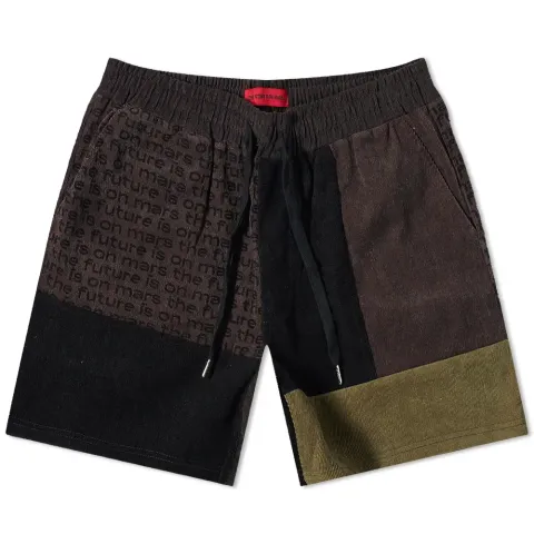 Corduroy Patchwork Shorts