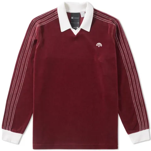 Adidas x Alexander Wang Velour Long Sleeve Polo