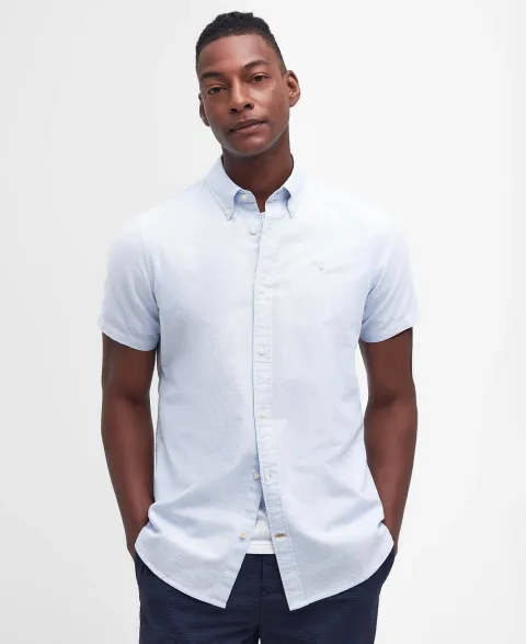 Striped Oxford Tailored Short-Sleeved Shirt
