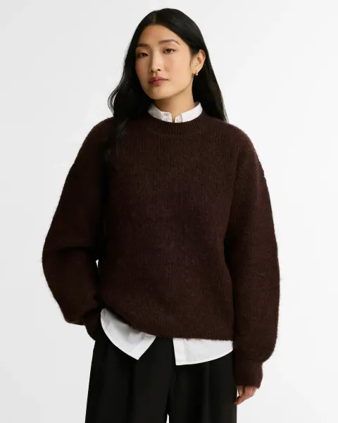 BARBOUR Tanfield Alpaca-Blend Crew Neck Jumper