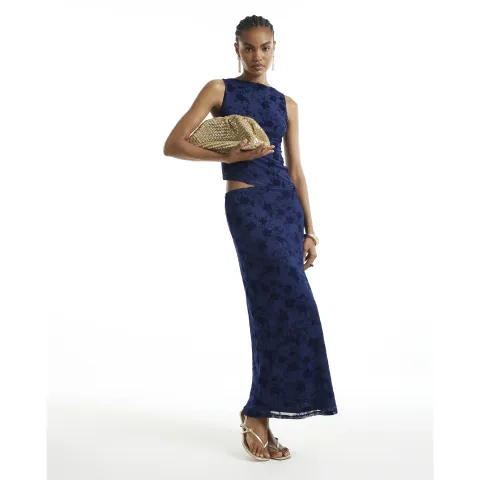 River Island Devore Maxi Skirt