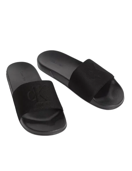 Calvin Klein Canvas Contoured Logo Sliders