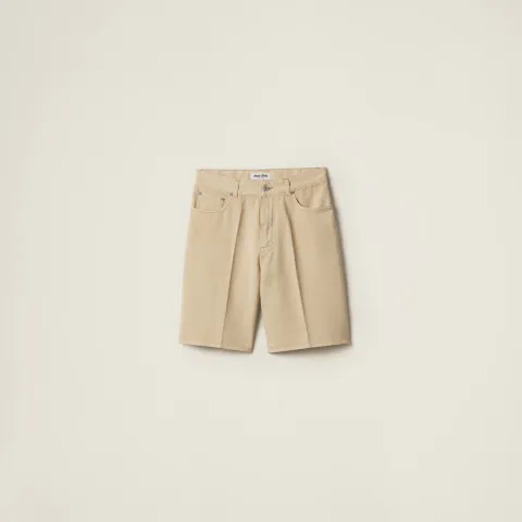 Light denim bermudas