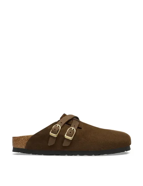 Birkenstock Blair Suede Buckle Clogs