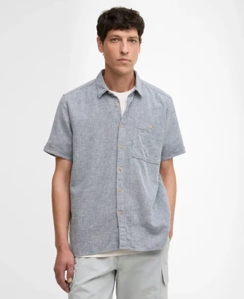 Firth Textured Short-Sleeved Relaxed Shirt