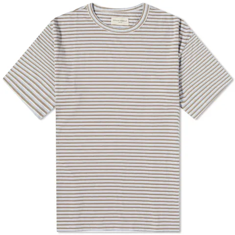 Officine Générale Slub Cotton Stripe T-Shirt