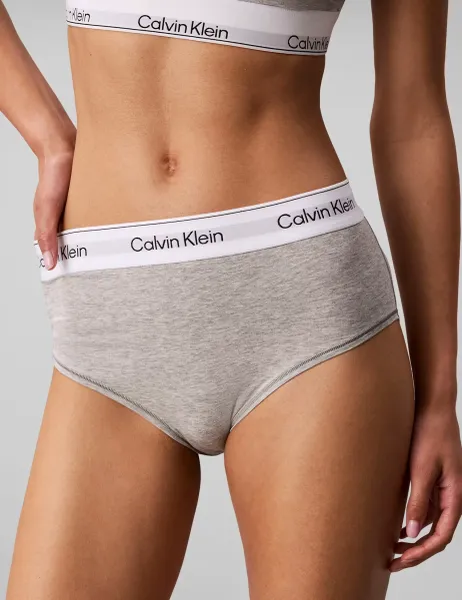 Calvin Klein Icon Cotton Modal High Waisted Hipster Briefs Grey Marl