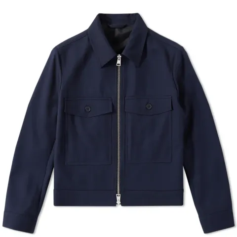 AMI Oversized Pocket Zip Jacket