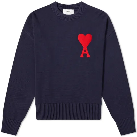 AMI Large A Heart Crew Knit