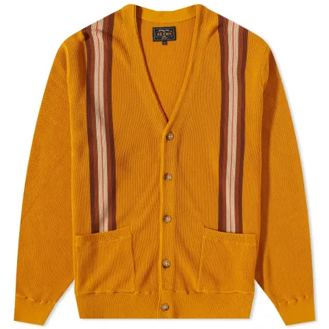 Stripe Jaquard Cardigan