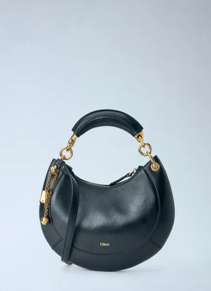 Small Banana Nappa Zipped Shoulder Bag
