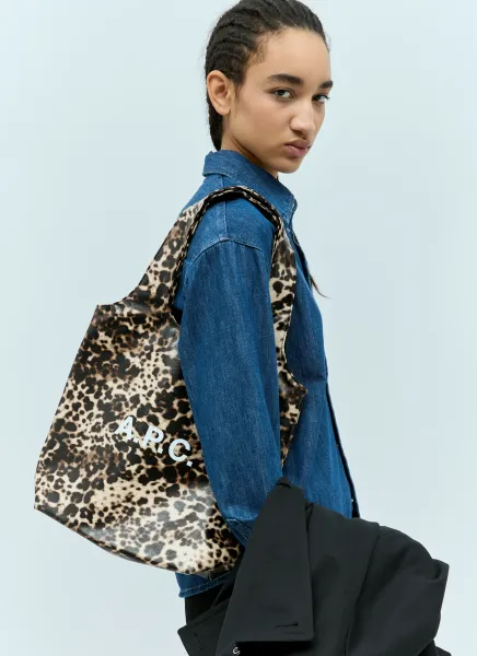 Small Logo Print Tote Bag