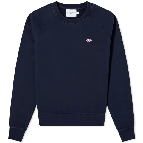 Maison Kitsuné Tricolor Fox Patch Adjusted Crew Sweat