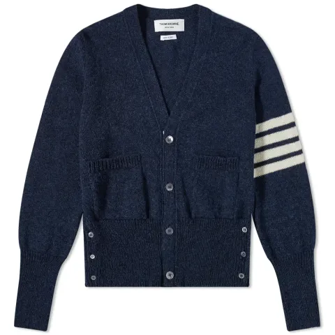Arm Stripe Shetland Cardigan
