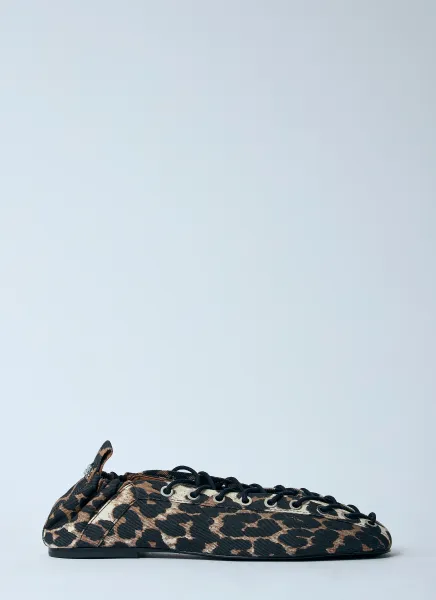 Leopard Oleatex Ballerina Flats