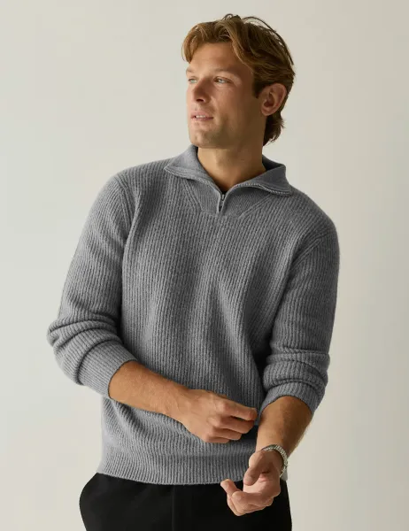 Regatta Textured Half Zip Jumper Grey