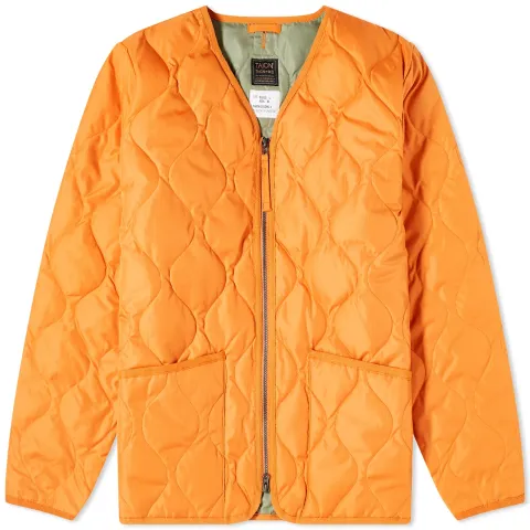 Military Zip V-Neck Down Jacket