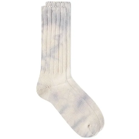 Uneven Dye Crew Sock