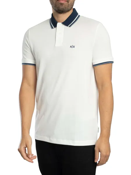 Armani Exchange Slim fit Contrast Collar Polo Shirt