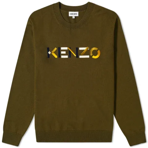 Embroidered Logo Crew Knit