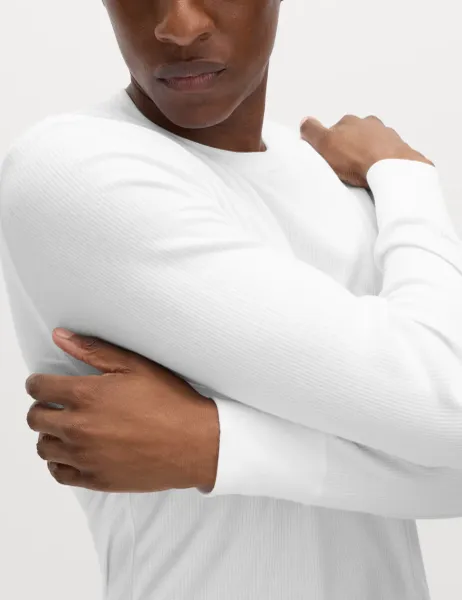 Marks & Spencer Heatgen Medium Thermal Long Sleeve Tops White